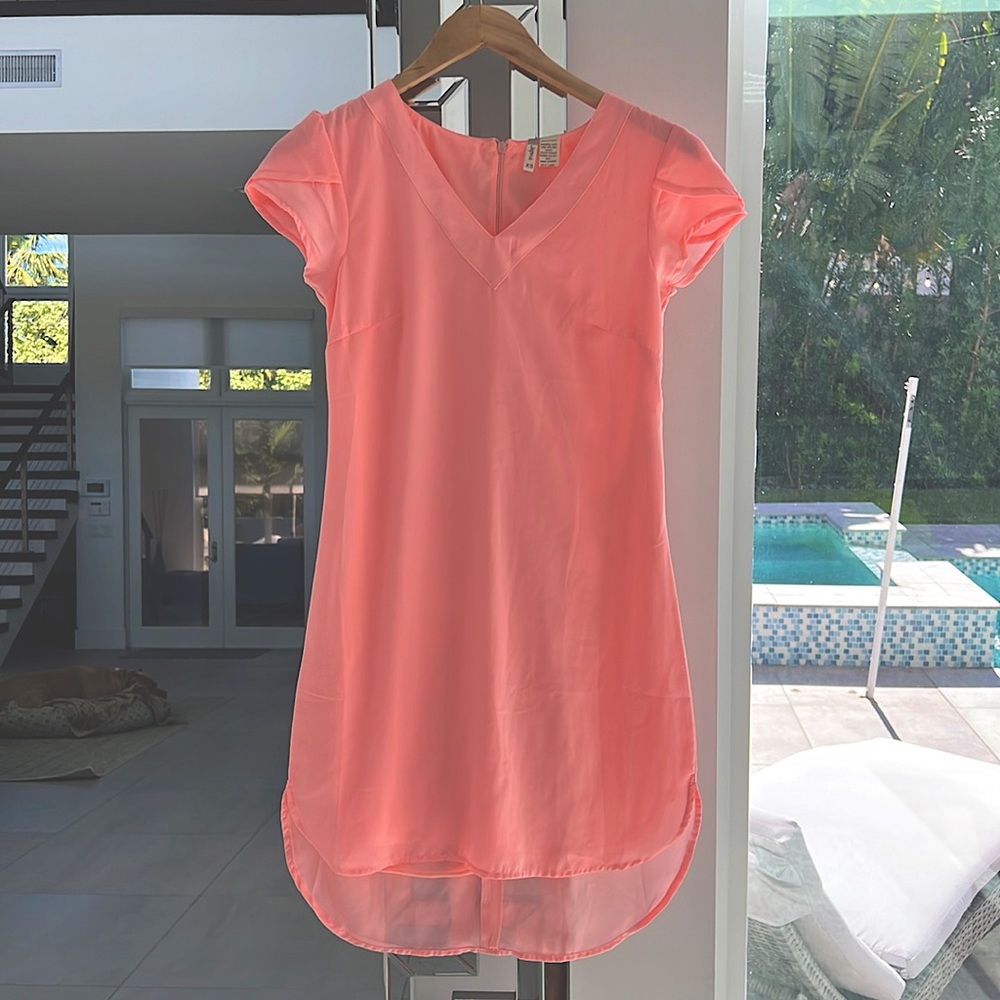 Peachy pink dress